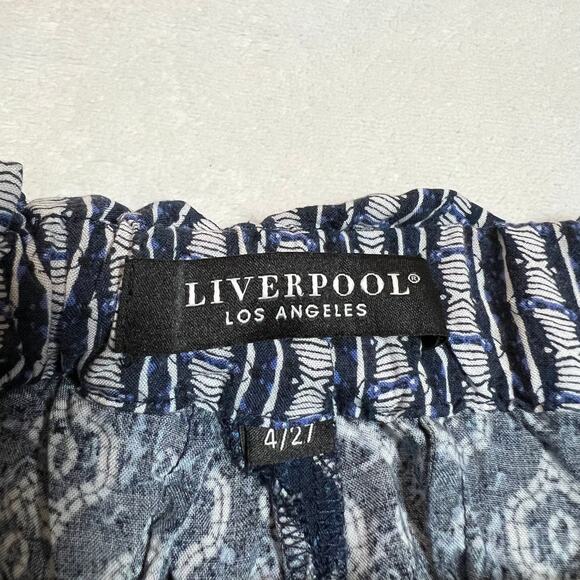 Liverpool Paper Bag Tie Front Porkchop Short Size 4/27 Casual Summer Vacation - Picture 7 of 13